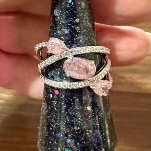 Bomb Party Plum Ice Crystal Ring 7